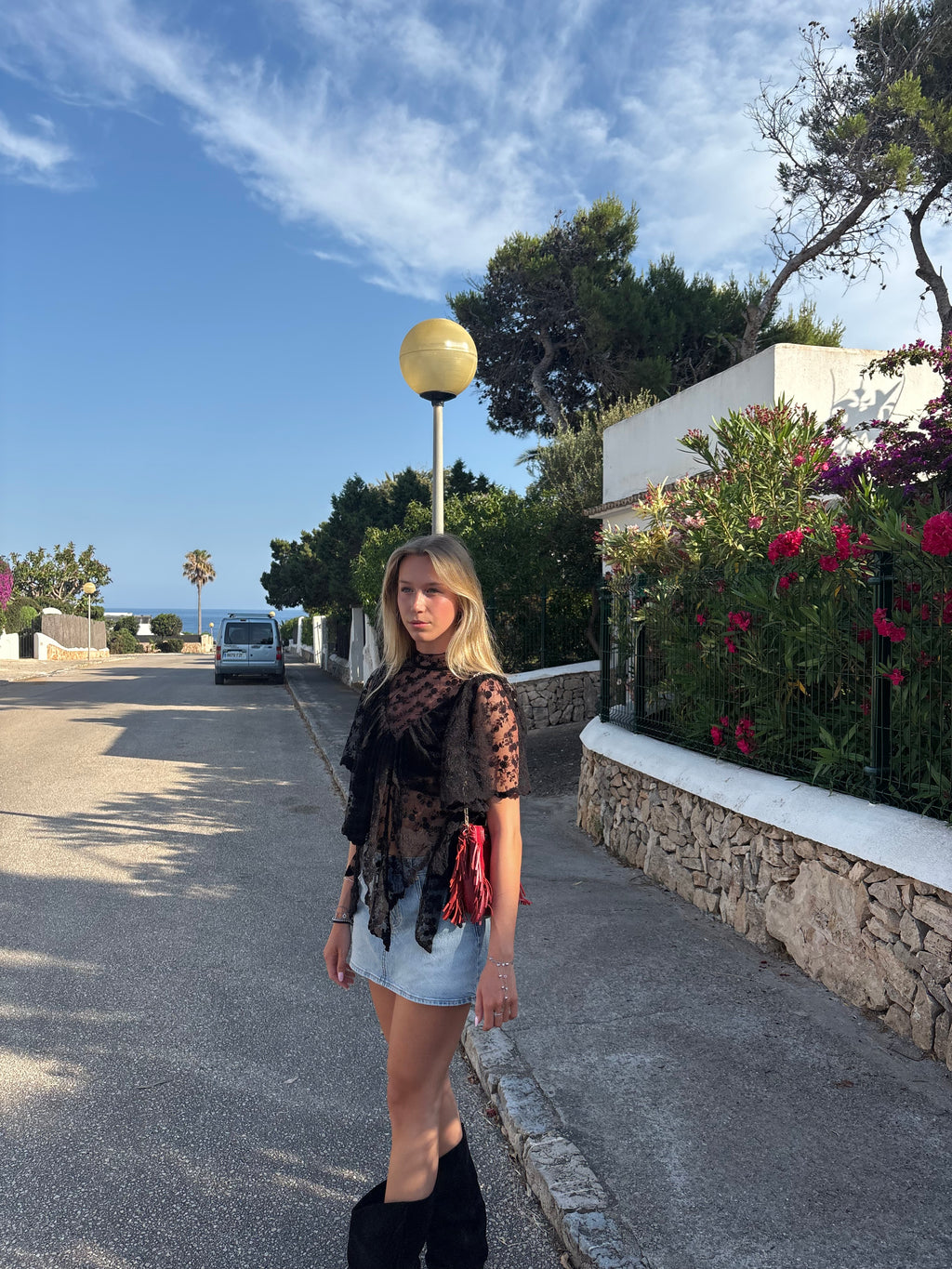 Nikki lace top