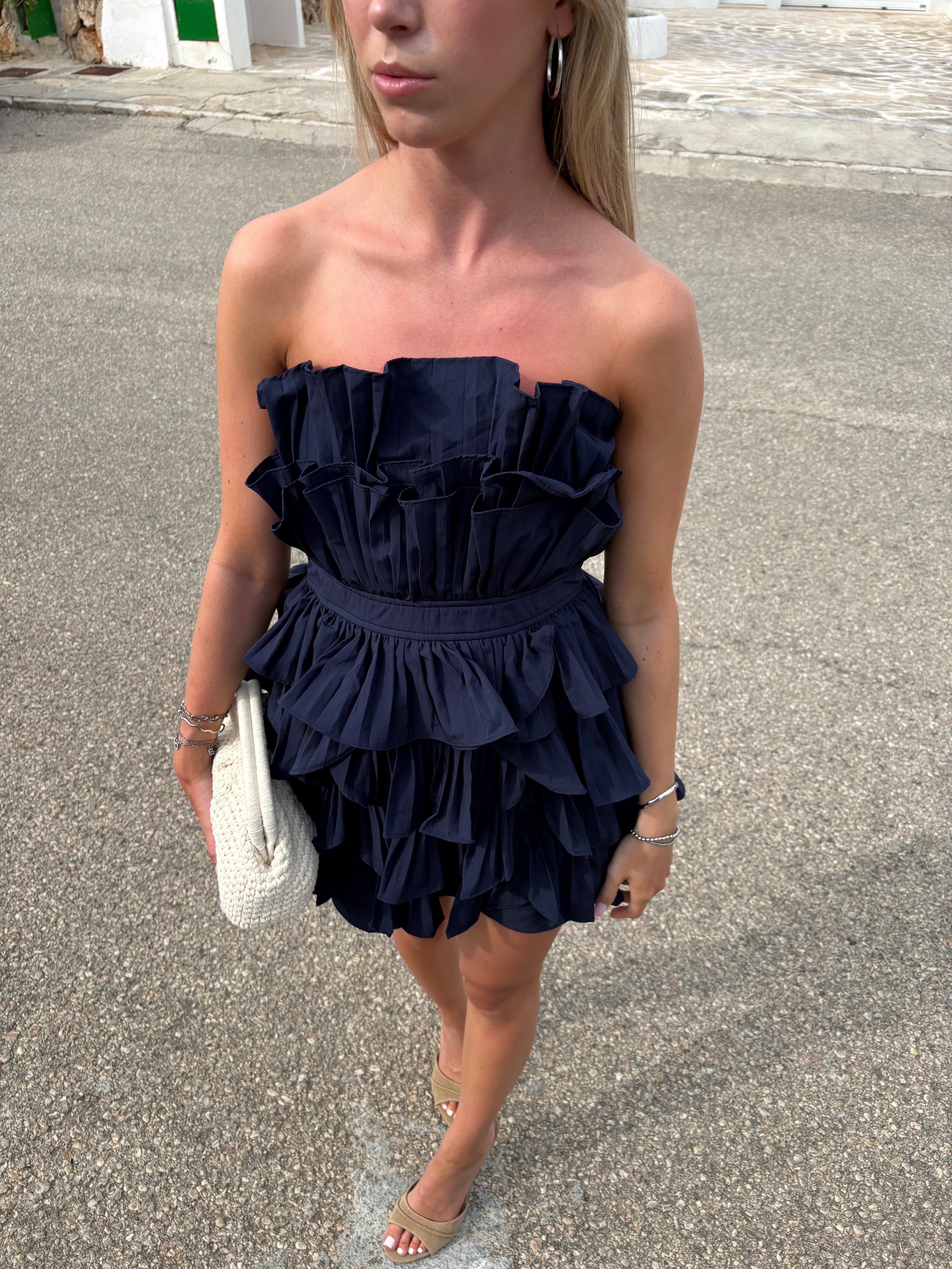 Pien dress dark blue