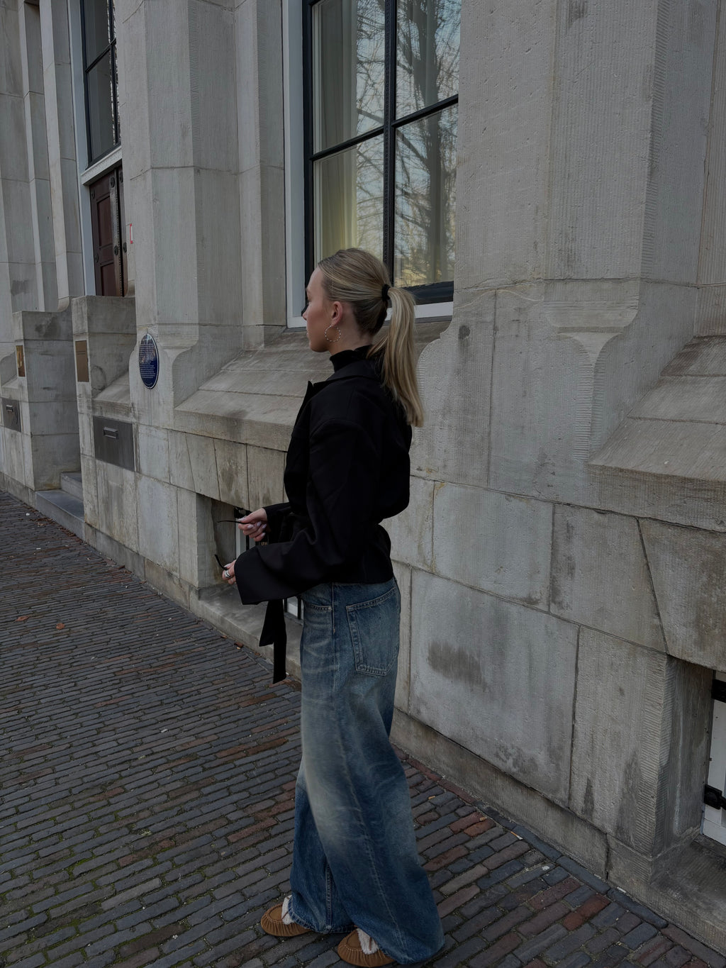 Fenne cropped blazer black