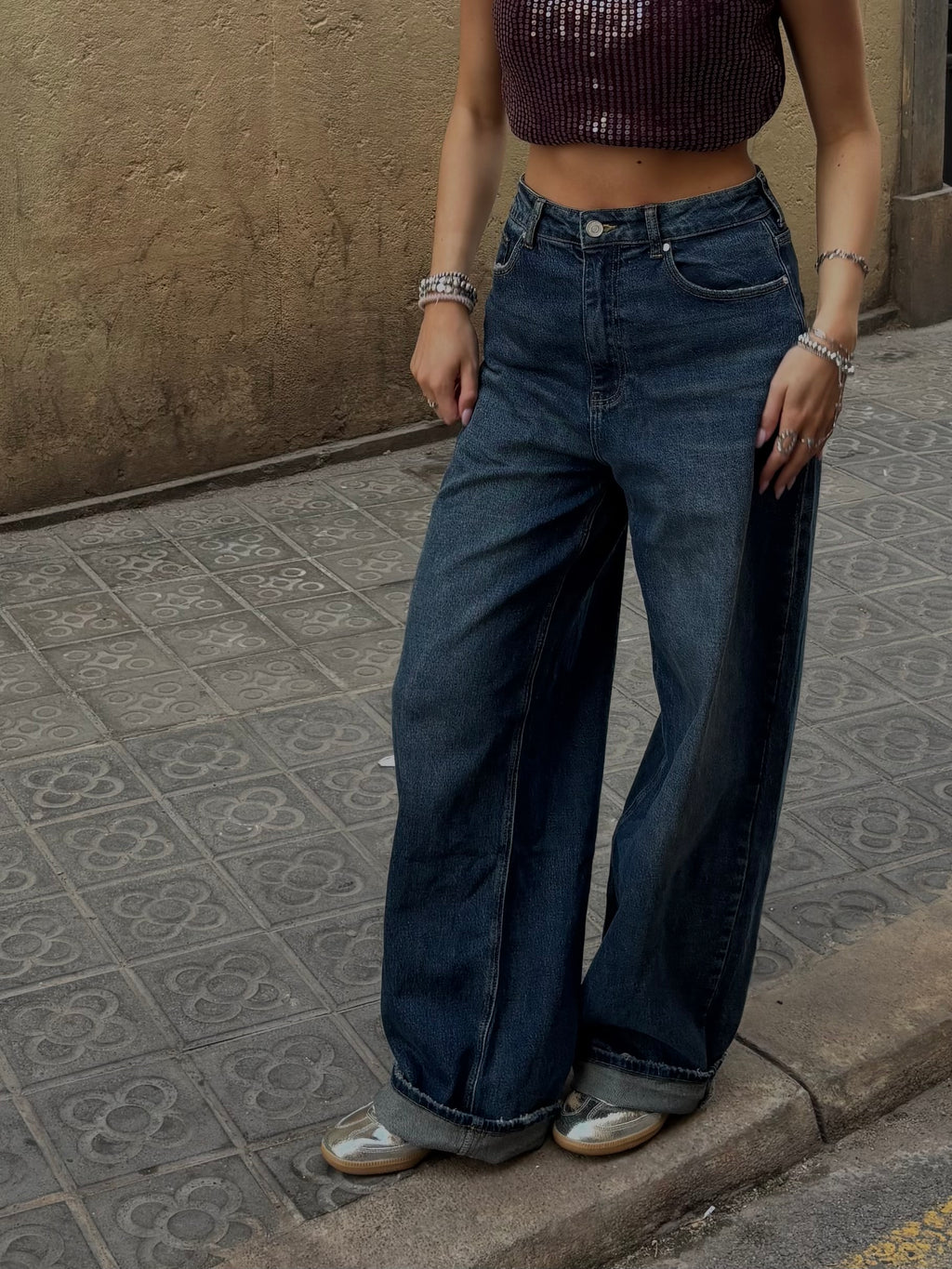 ISA baggy wide leg jeans TALL