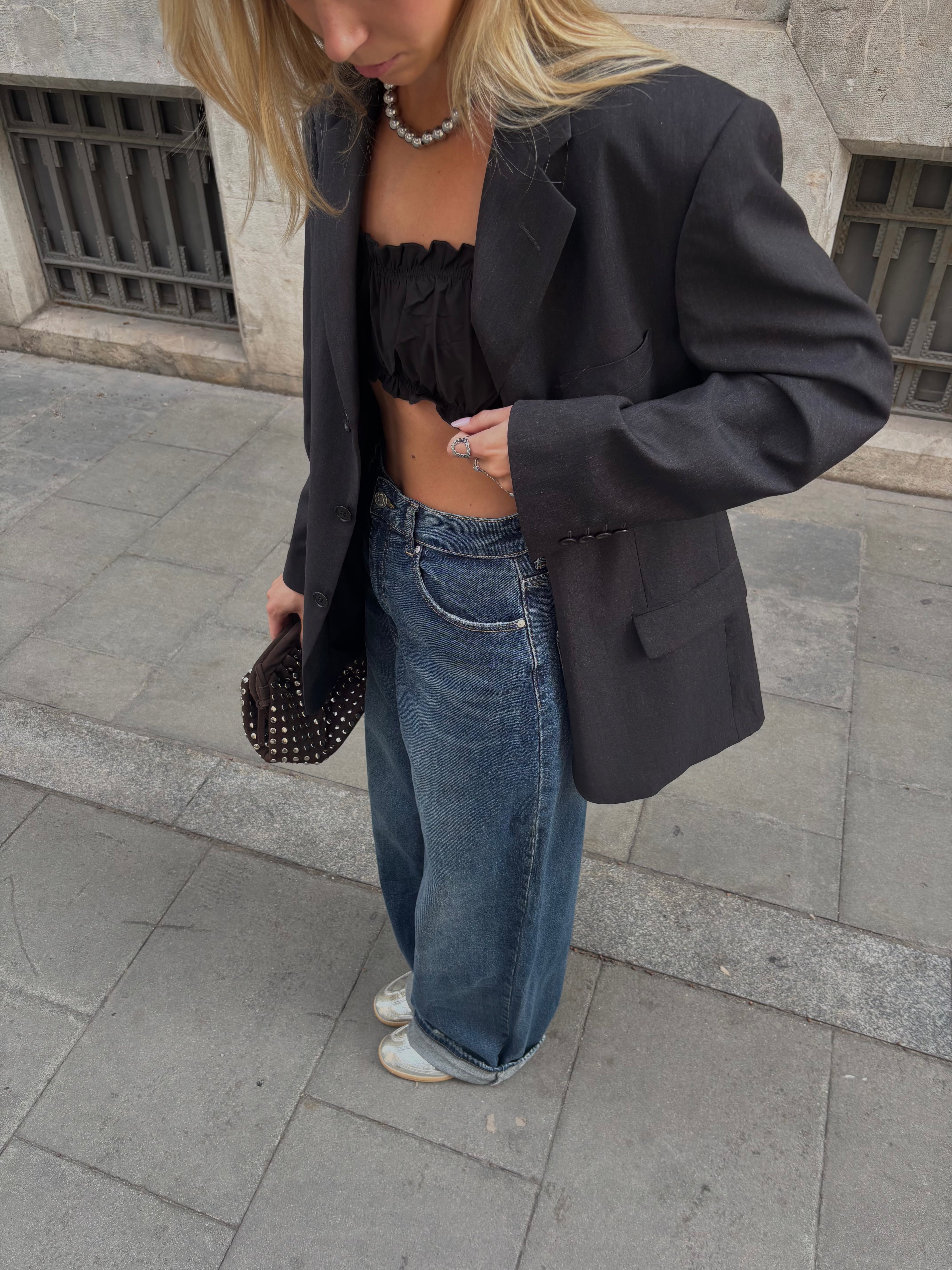 ISA baggy wide leg jeans TALL