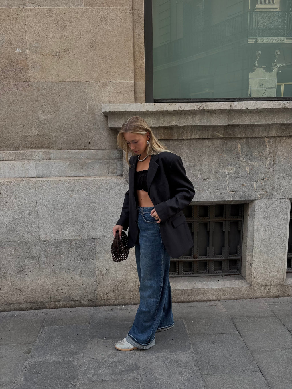 ISA baggy wide leg jeans TALL